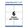 AVERY Avery Printable Shipping Labels with Sure Feed, 3-1/3" x