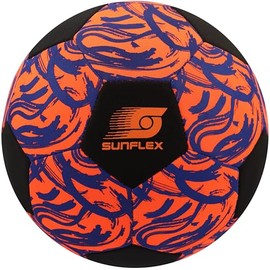 Sunflex® Neoprene Accessories Football Funky Scribble Beach Football for Barefoot Playing | Soft and Robust for Beach, Meadow and Water | Soccerball | Kicking for All Age Groups
