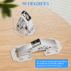 Pack of 6 Hinges for Cabinet Doors, 90 Degree 105