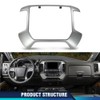 PIT66 Dash Center Control Bezel Panel Compatible with Chevy Silverado