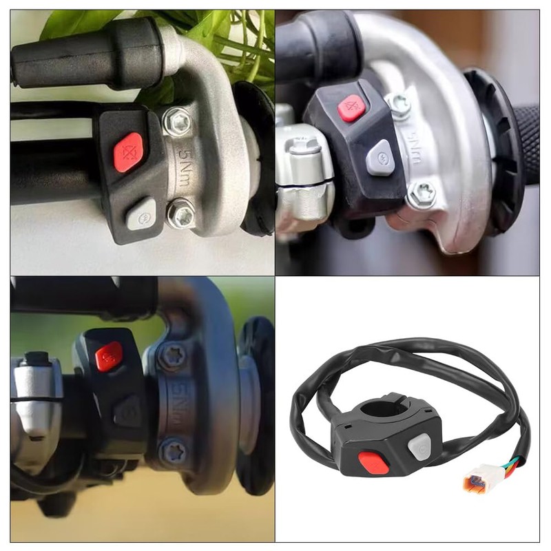 Cylemoto 2 Buttom Start Switch Engine Stop Button Kill Switch