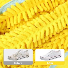 Laundry Shoes Protector Fluffy Fibers Washing Bag - Color: 1pc Yellow