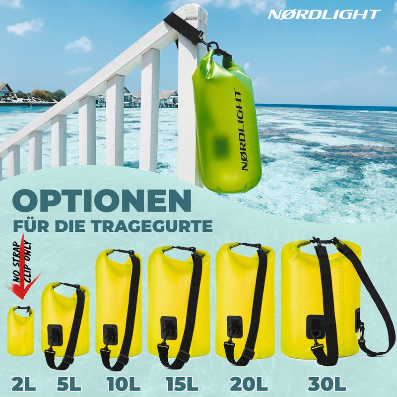 Nordlight Dry Bag 2 L Waterproof Bag – (Yellow) Waterproof