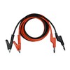 AST Labs Test Lead Banana Plug Stackable to Alligator Clip