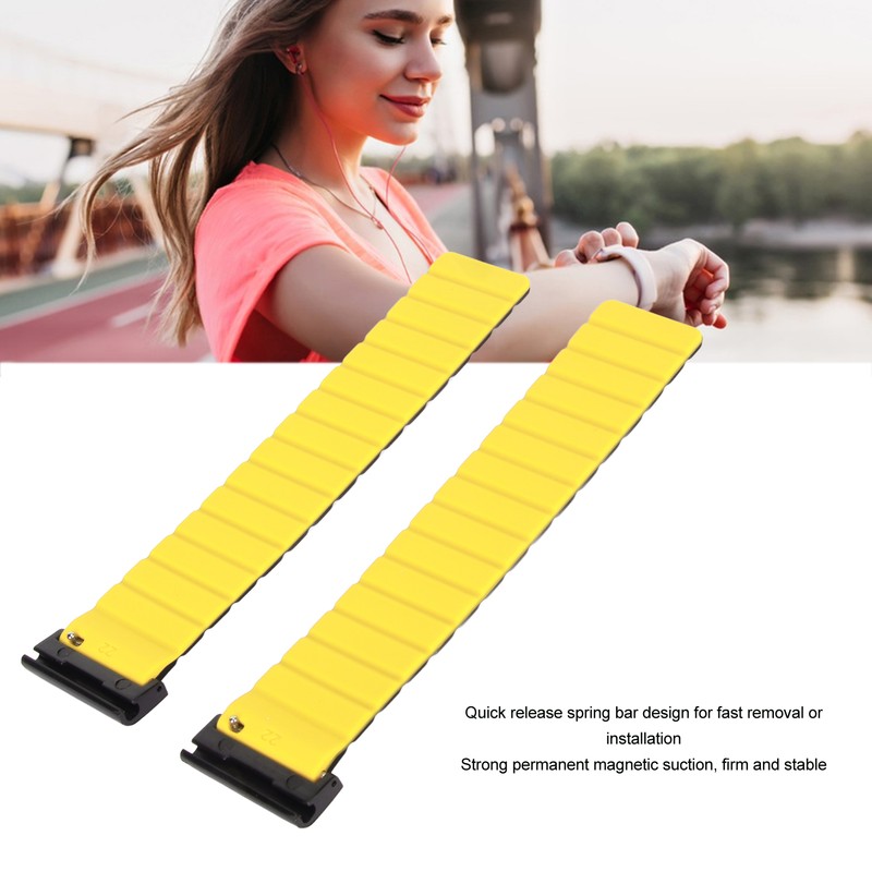 Magnetic Watch Band 26mm Sweat Proof Silicone Watch Strap Quick