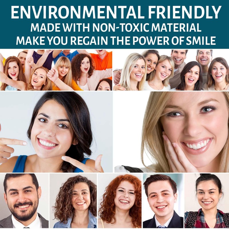 Instant Veneers Dentures,Clip in Veneers Teeth,Snap on Veneers Teeth,Fake Braces,False