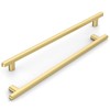 KNOKLOCK 10 Pack 10 Inch(254mm) Kitchen Cabinet Handles Brushed Gold