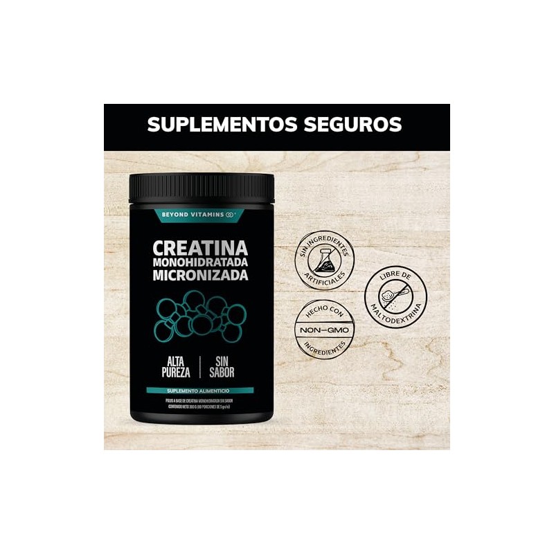 Creatina Monohidratada Micronizada Polvo 100 Alta Pureza Certificada Pre Workout