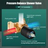 Heyalan Shower Head and Handle Set Square Shower Faucet Set