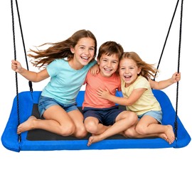 60-Inch Platform Tree Swing, Large Rectangle Swing for Kids & Adults