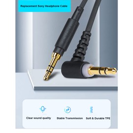 Alitutumao Replacement Headphone Audio Cable Cord Wire Compatible with MDR-10R MDR-100ABN MDR-1A MDR-XB950B1 MDR-1000X MDR-1ADAC WH-1000XM2 WH-1000xm3 Headphones