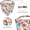 Paquete de 15 bandanas florales sólidas y coloridas con diadema