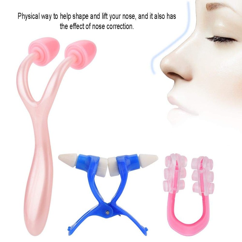 Nose Shaper Massager Roll + Smoothing Beauty Clip + Nose