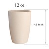 Wheat Straw Unbreakable Cup (12 oz) - Reusable Drinking Glasses