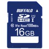 Buffalo SD Card 16GB 100MB/s UHS-1 Speed Class 1 VideoSpeedClass10