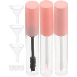 BESTYASH Tubo Rellenable 10Ml Para Rímel Delineador Labial Con 3 Embudos Mini Contenedor Cosmético Portátil Para Maquillaje Preciso Diy