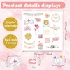 12 Sheets 219 Pieces Wedding Scrapbook Stickers Valentine's Day Wedding