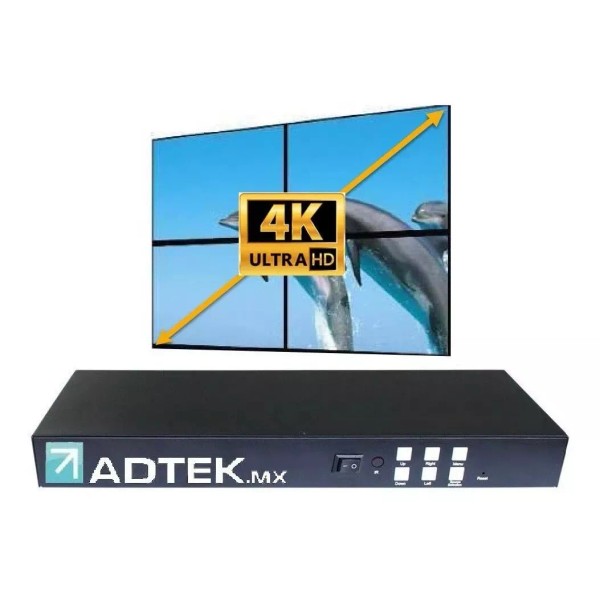 ADTEK mx 2x2 Videowall Controlador Entrada Hdmi 4k Sky Cable Lap Pc