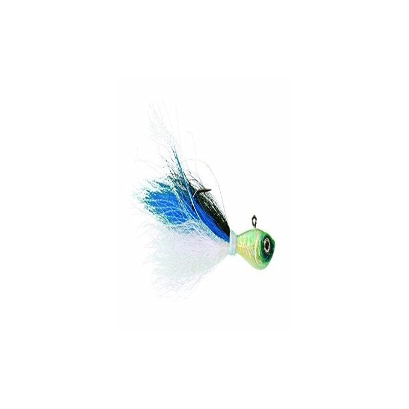 Spro SBTJBS-1/2 Prime Bucktail Jig, 1/2-Ounce, Blue Shad