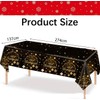 Losuya 2025 Happy New Year Party Tablecloth Disposable Tablecloth Party