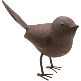 CTW Home Collection Decorative Small Cute Songbird Song Bird Statue Figurine Home Décor, 5.5" x 4" x 2", Rust/Brown (1)