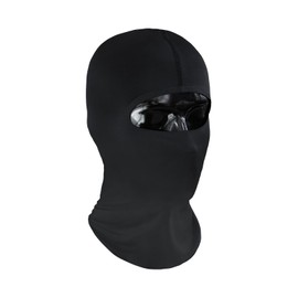 J-RACING® Wide Field of Vision Balaclava, Black, One Size