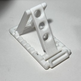 Unbranded 3D printed collapsible folding phone holder stand ~ choose your color - White