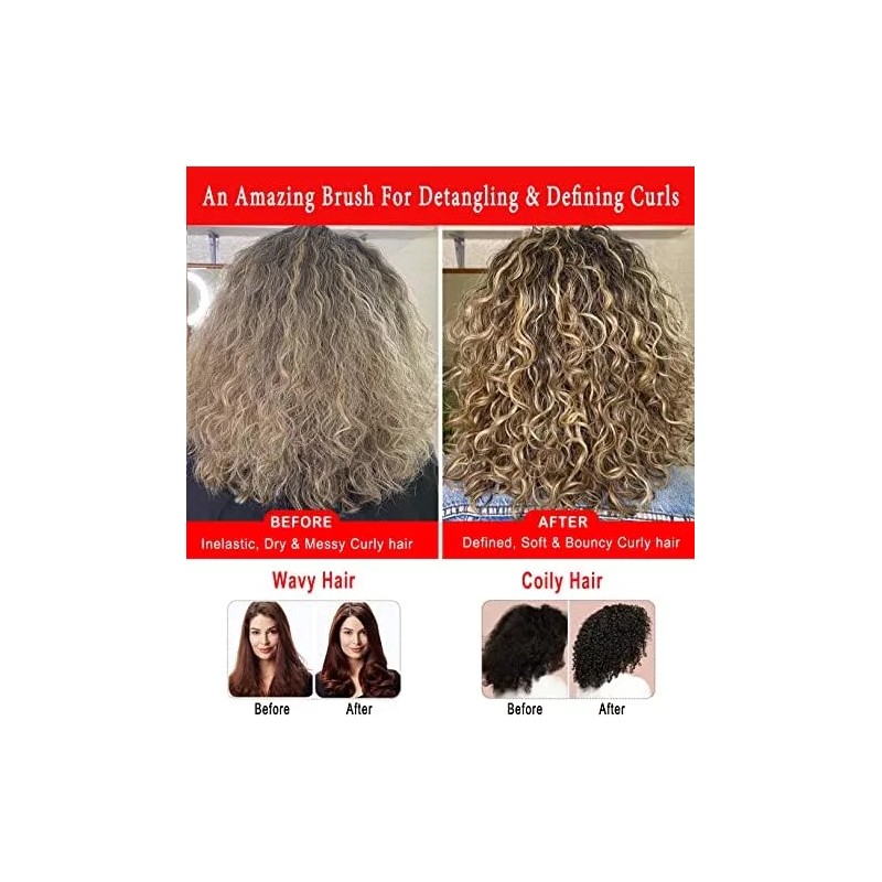Ktkudy Cepillo Para Cabello Rizado Cepillo Para Peinar 9 Filas