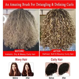 Ktkudy Cepillo Para Cabello Rizado Cepillo Para Peinar 9 Filas Para