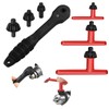 Ratchet Drill Chuck Key Wrench Set – 2-in-1 Single-Head Handle