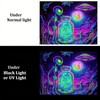 BlissYard Blacklight Extraterrestrial Tapestry Trippy UV Reactive Psychedelic Neon Space