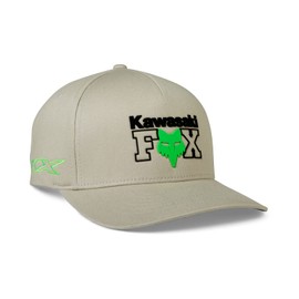 Fox Racing mens FOX X KAWI FLEXFIT HAT, Steel Grey, Small
