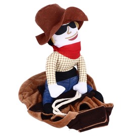 Cowboy Pet Costume Breathable Comfortable Polyester Dog Cloth Decorative Funny Pet Outfit for Teddy Golden Retriever