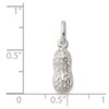 Solid 925 Sterling Silver Peanut Charm Pendant - 20mm x