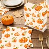 Fall Pumpkin Napkins Pumpkin Cocktail Napkins Party Supplies 100pcs