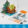 Lumibricks Waterfall-Cabin Lighting Building-Bricks Set - 2539 Pcs Retro Waterfall