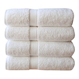Linum Home Textiles Luxury Hotel Collection 100% Turkish Cotton Terry Bath Towels (Set of 4)