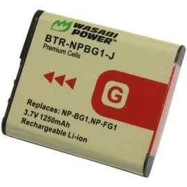 Wasabi Power NP-BG1, NP-FG1 Battery for Sony Cyber-Shot, DSC-H3, DSC-H7, DSC-H9, DSC-H10, DSC-H20, DSC-H50, DSC-H55, DSC-H70, DSC-H90, DSC-HX5V, DSC-HX7V, DSC-HX9V, DSC-HX10V, and More
