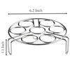 Egg Steaming Rack, 6.2 Inch 7 Egg Hole Round Food