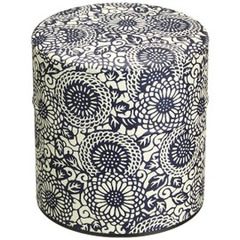 Yamako 79206 Tea Caddy Pokkan Chrysanthemum Arabesque S 3.0 x 3.0 x 3.0 inches (7.5 x 8 x 7.5 cm)