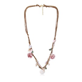 MANBU Boho Shell Necklace for Women: Beach Long Layered Jewelry with Starfish Charms Adjustable Rope Chain Summer Holiday Gifts (shell long necklace)