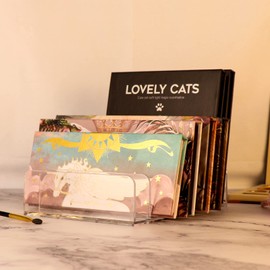 Bixbsone Makeup Organizer, Compact Makeup Palette Organize, for Bathroom Countertops, Vanities, Cabinets, Sleek Modern Cosmetics Storage Solution for - Eyeshadow Palettes, Contour Kits, Blush