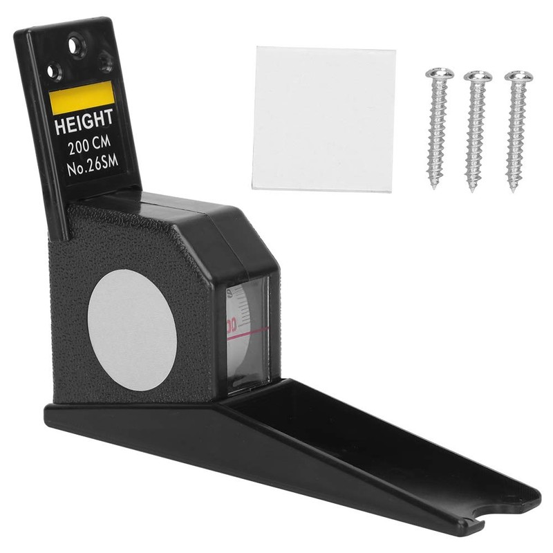 2m Retractable Wall Mounted Height Meter, Portable Height Measurement Device