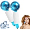 Blue Ice Globes for Facials, Ice Globes, Cold Face Roller,