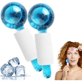 Blue Ice Globes for Facials, Ice Globes, Cold Face Roller, Cool Ice Globes for Face, Facial Globes, Ice Rollers for Your Face, Facial Ice Globes, Ice Globes Face Massager, Cold Roller for Face