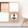 Large 210mm 'Anchor & Rope' Permanent Sticker Decal for Cars/Windows/Bins/Walls