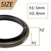 AERZETIX - C77090 - Set of 2 Simple Stripping Seals