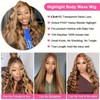 SOSEXY Ombre Body Wave Lace Front Wigs Human Hair 180%