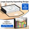 Binditek 5 Pack Plastic Expanding Folders, Expandable Document Folder with