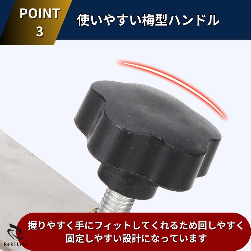 RekiLife Clamps, C-Shaped Clamps, Desk, C-Shaped, Fixing Hardware, Small, Furniture,